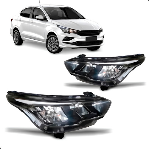 Par Farol Com Led Para Cronos 2024 2025 Ambos Lados