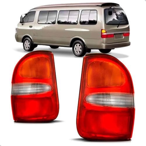 Par Sinaleira Traseira Besta Gs 1998 A 2004 Tricolor