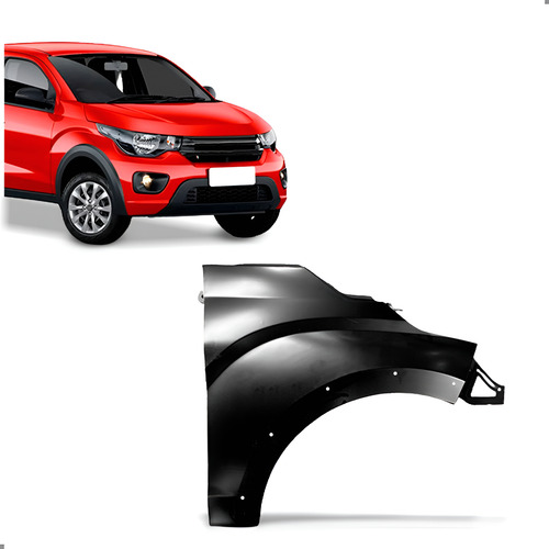 Paralama Para Mobi 2016 A 2026 Com Furo Lado Direito