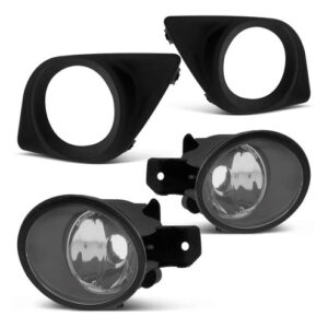 Kit Farol Neblina Milha Nissan Versa 2011 À 2014 Com Grade Transparente