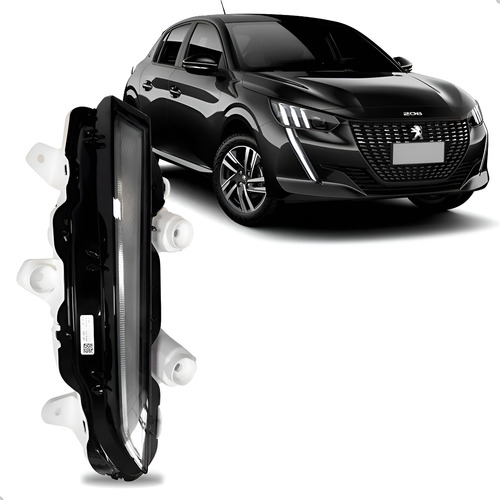 Farol Auxiliar Para Peugot 208 20 A 24 Daylight Led 1ª Linha Direito