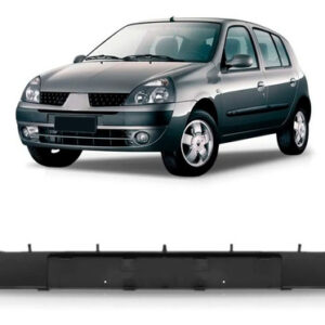 Moldura Parachoque Dianteiro Clio 03 2004 2005 2006 Central Preto