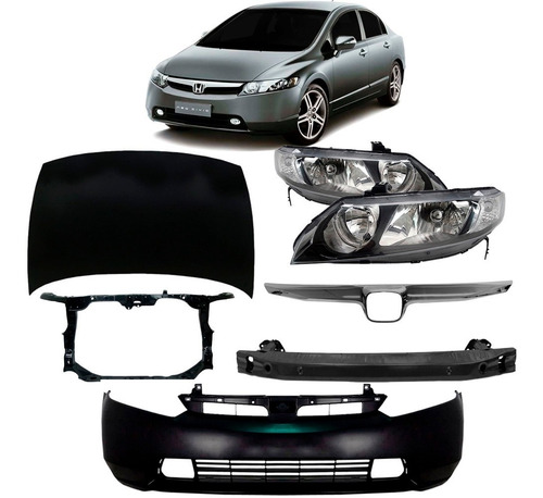 Kit Frente Honda New Civic 2006 2007 2008