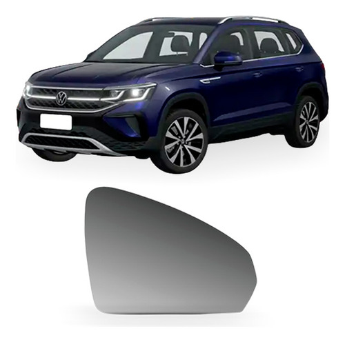 Lente Retrovisor Para Taos 2021 A 2026 Esquerdo