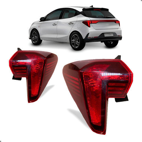 Par Lanterna Canto Hb20 Hatch 2023 2024 2025 Sem Led Ambos Lados