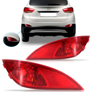 Par Refletor Parachoque Traseiro Ix35 2010 2011 2012 2013. Vermelho