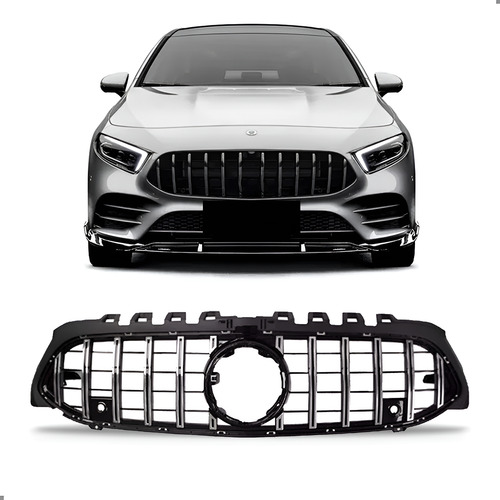 Grade Radiador Cla 200 16 A 19 Moldura Preta E Friso Cromado Plástico