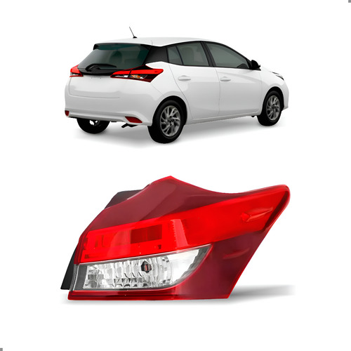 Lanterna Traseira Para Yaris Hatch 2018 2019 2020 A 2025 Direito/passageiro