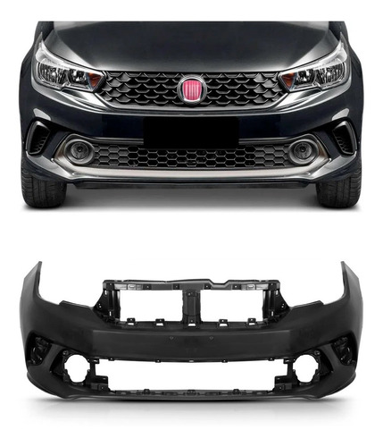 Envolvente Dianteiro Preto Liso Argo 2018 2019 2020 Preto