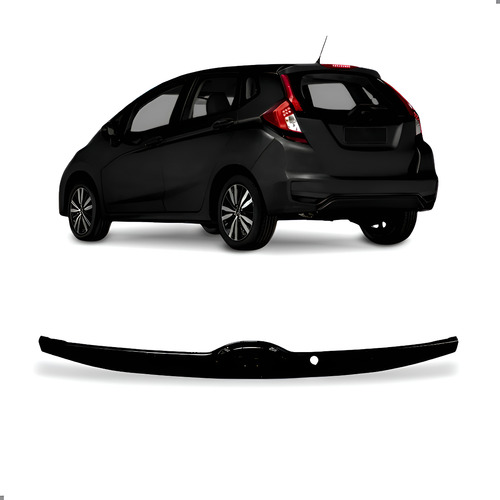 Friso Tampa Traseira Para Fit 2014 A 2021 Preto