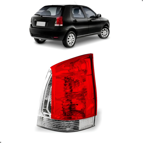 Lanterna Traseira Para Palio 04 2005 A 2011 Bicolor 1ª Linha Direito/passageiro