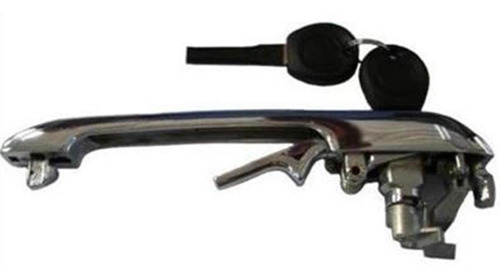 Macaneta Externa Cromado S/ Furo Gol/saveiro/fox Preto