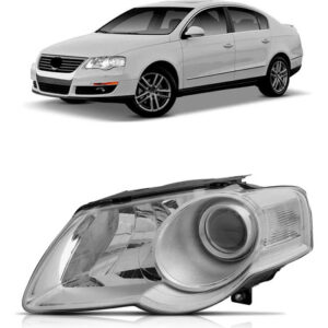 Farol Passat 06 2007 2008 2009 10 Elétrico S/ Motor 1ª Linha Esquerdo/motorista