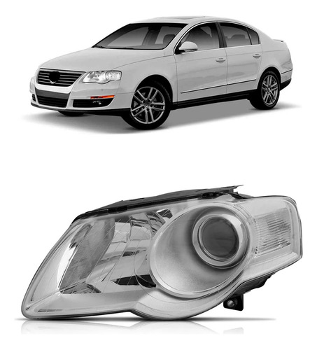 Farol Passat 06 2007 2008 2009 10 Elétrico S/ Motor 1ª Linha Esquerdo/motorista