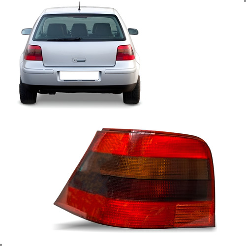 Lanterna Traseira Para Golf Gti 99 00 01 A 06 Fumê 1ª Linha Esquerdo/motorista