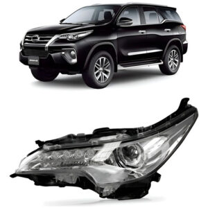 Farol Hilux Sw4 16 17 18 2019 2020 Elétrico Com Led 1ª Linha - Esquerdo/motorista