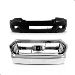 Kit Envolvente E Grade P/ford Ranger 2016 A 2019 1a Linha Preto