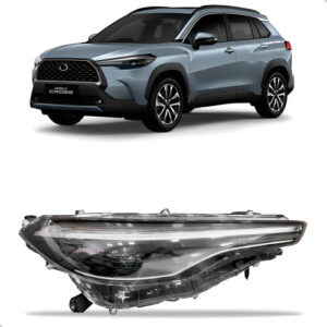 Farol Para Corolla Cross 21 22 23 2024 2025 Com Led 1ª Linha Direito/passageiro