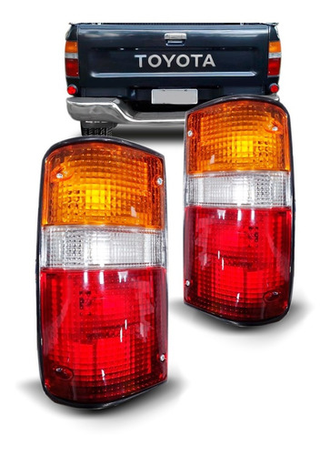 Par Sinaleira Traseira Hilux Srv 2002 2003 2004 Tricolor
