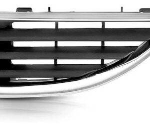 Par Tela Frontal Moldura Radiador Megane 2000/06 Aro Cromado