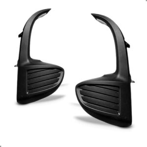 Par Grade Lateral Parachoque Diant. Para Yaris 2023 A 2025 Preto Ambos Lados