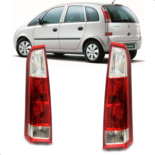 Par Sinaleira Meriva 2002 A 2012 Vermelha Cristal