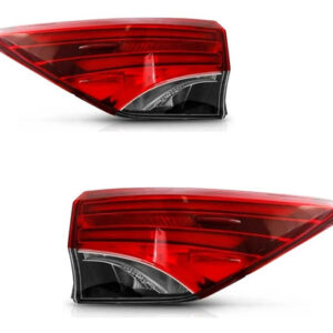 Par Sinaleira Traseira Canto Hilux Sw4 2016 A 2020 C/ Led Ambos Lados Vermelho