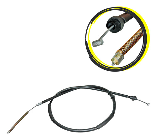 Cabo De Freio De Mao Dir 1725 Mm Grand Siena 2012 Em Diante