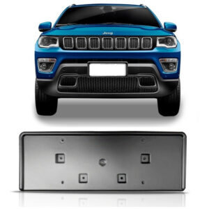 Suporte Placa Compass 2017 2018 2019 2020 2021 Preto