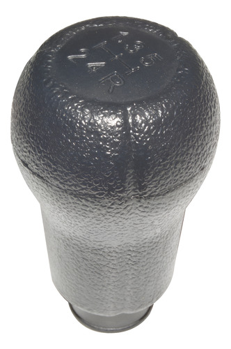 Manopla 5 Marchas Tipo Couro Santana. Preto