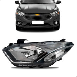 Farol Prisma 17 A 2020 Manual Sem Led Friso Cromado 1ª Linha Esquerdo/motorista