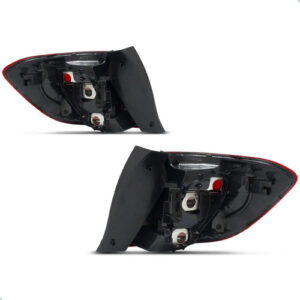 Jogo Lanterna Traseira Sandero Led 2020 A 2024 Tampa E Mala Direito Vermelho