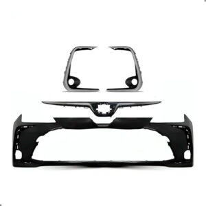 Parachoque Para Corolla 2020 A 2025 Com Kit Molduras Cromada Preto