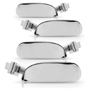 Kit Macaneta Cromado Tampa Combustivel Peugeot 206 98 A 10