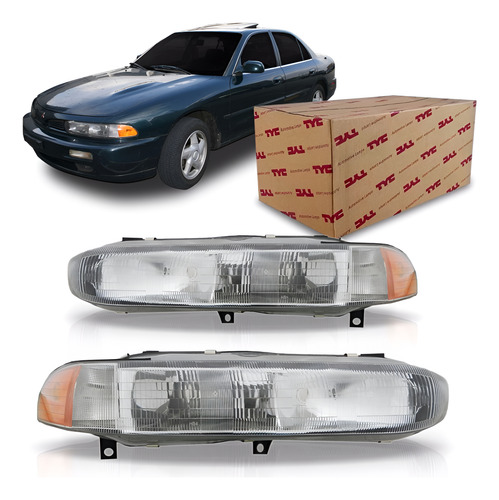 Kit Farol Galant 1993 1994 1995 1996 Com Par Piscas Direito E Esquerdo
