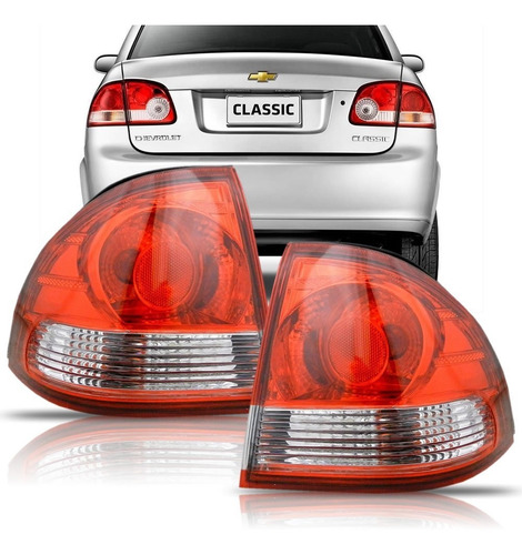Par Lanterna Traseira Corsa Classic 2011 2012 2013 Canto.