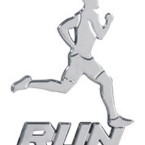 Adesivo Run Corredor 70 Mm Cromado
