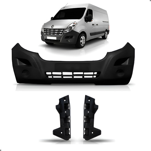 Envolvente Dianteiro Master 2013 A 2022 Com Guias 1a Linha  Preto