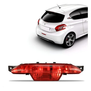 Refletor Parachoque Traseiro Peugeot 208 2013 2014 2015 2016 Vermelho