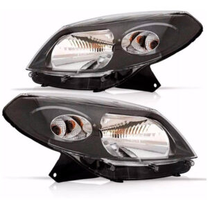 Kit Sinaleira Fumê Sandero 2007 A 2011 + Par Farol Negro