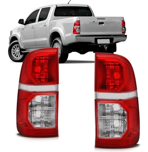 Par Lanterna Traseira Hilux 2012 A 2015