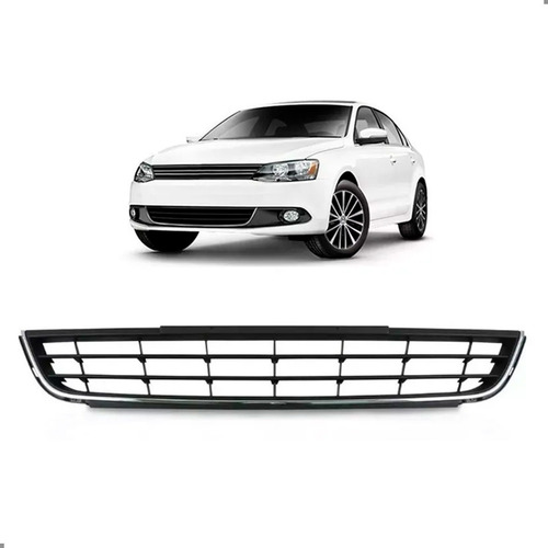 Grade Parachoque Central Para Jetta 2012 2013 2014 Preto