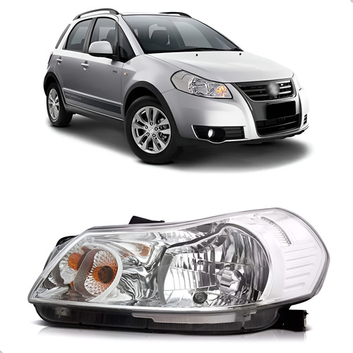Farol Dianteiro Suzuki Sx4 2008 A 2015 Manual 1ª Linha Esquerdo/motorista