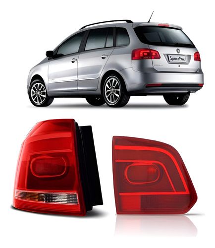 Lanterna Spacefox 2011 2012 2013 14 Canto E Tampa Esquerda Esquerdo Vermelho