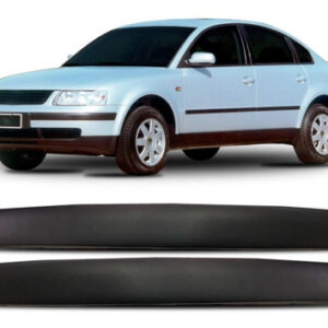 Par Friso Borrachão Parachoque Dianteiro Passat 1997 A 2000. Preto