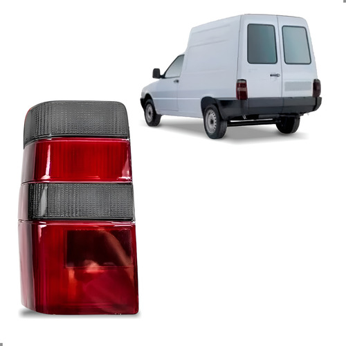 Lanterna Traseira Canto Para Fiorino 1986 A 1997 Lente Fume Esquerdo/motorista