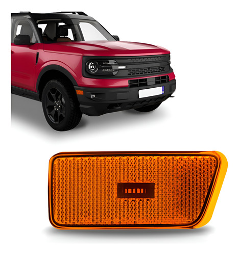 Lanterna Sinaleira Lateral Ambar Bronco 2021 E 2022 1ª Linha Esquerda Motorista