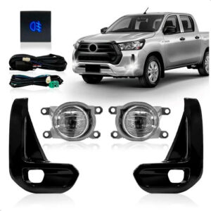 Kit Farol Milha Auxiliar Hilux Srv 2021 22 23 2024 Completo