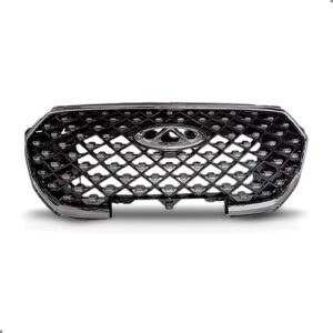 Grade Radiador Para Tiggo 8 Pro 2022 A 2025 Moldura Cromada Preto