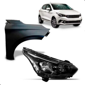 Kit Colisão Para Fiat Argo 2024 2025 Farol/paralama Direito